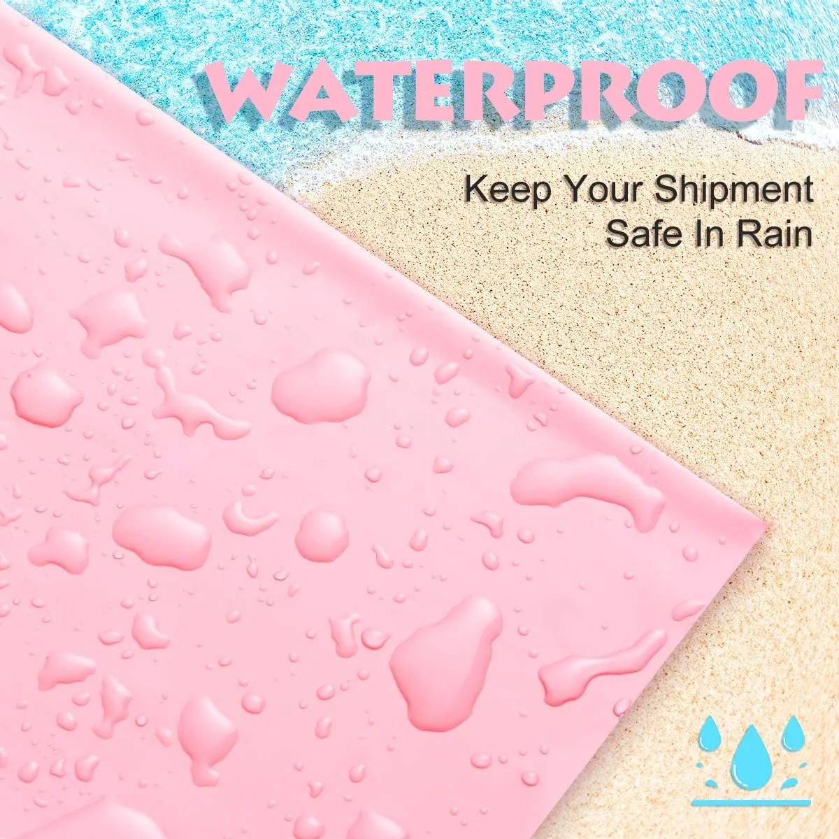 UCGOU Poly Mailers 9x12 Inch Light Pink 200 Pack Shipping Bags #3 Strong Mailing Envelopes Boutique Packaging Postal Self Seal Adhesive Waterproof and Tear Proof Small Business for Clothes Books