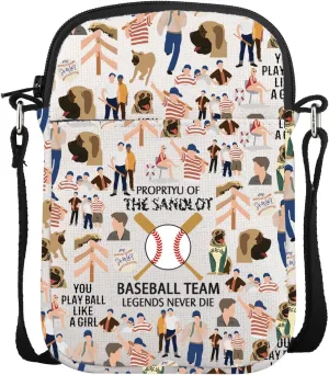 UJIMS The Baseball Movie Inspired Gift 90’s Baseball Movie Lover Crossbody Bag Sport Merchandise for Fans