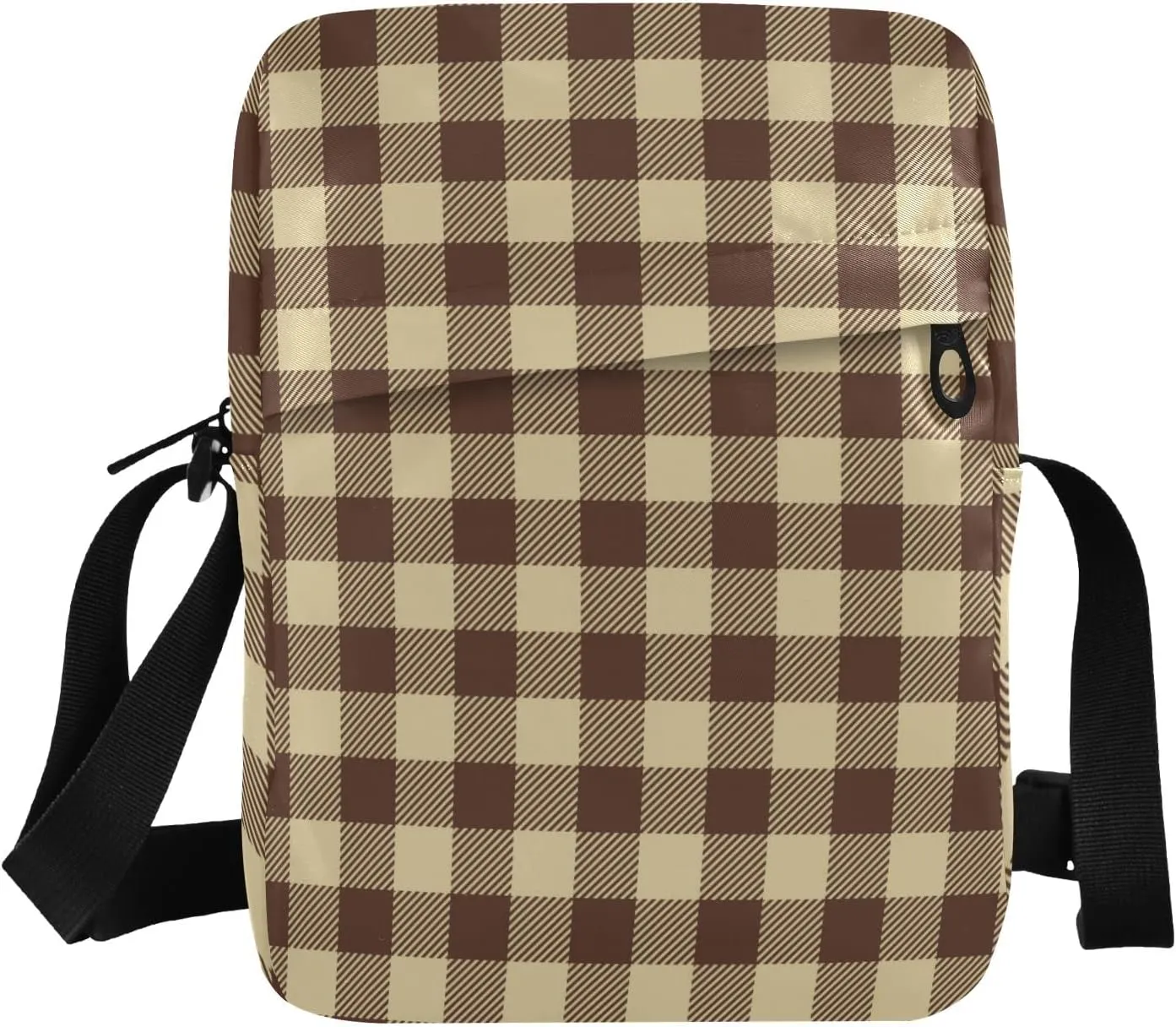 Unisex Crossbody Bag, Cream Color Durable Sling Side Shoulder bags for men women, One Size