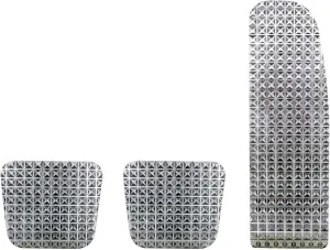 UNITED PACIFIC 70361 Accelerator/Brake/Clutch Pedal Set, Dual Gauge Diamond, for 2008-2017 Freightliner Cascadia, Coronado & M2