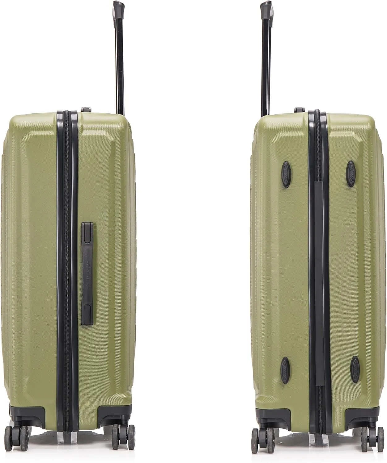US ARMY Fox 28 inch Hardside Luggage with Spinner Wheels | Lightweight Large Suitcase for Extended Travel | Chevron Icon, Gel Handle, Side Studs, Retractable Trolley, Heavy Duty | Olive Drab
