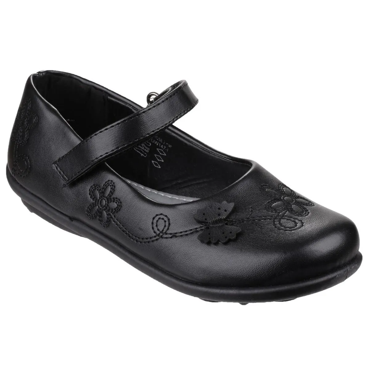 US Brass Primrose Touch Fastening Bar Shoe Black
