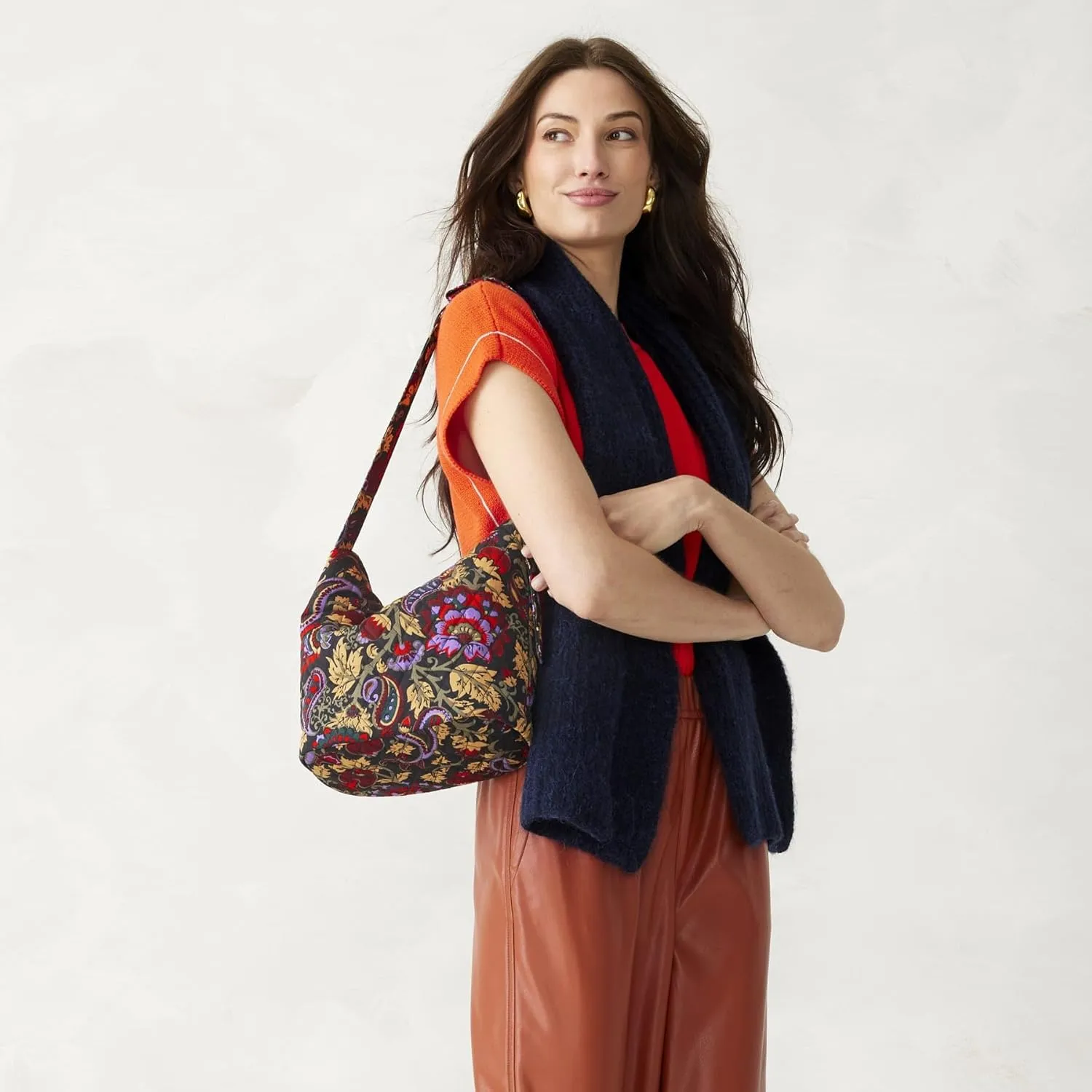Vera Bradley Premium Cotton Astoria Shoulder Bag