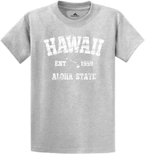 Vintage Hawaiian Islands Tee in 42 Colors and Regular, Big and Tall Sizes