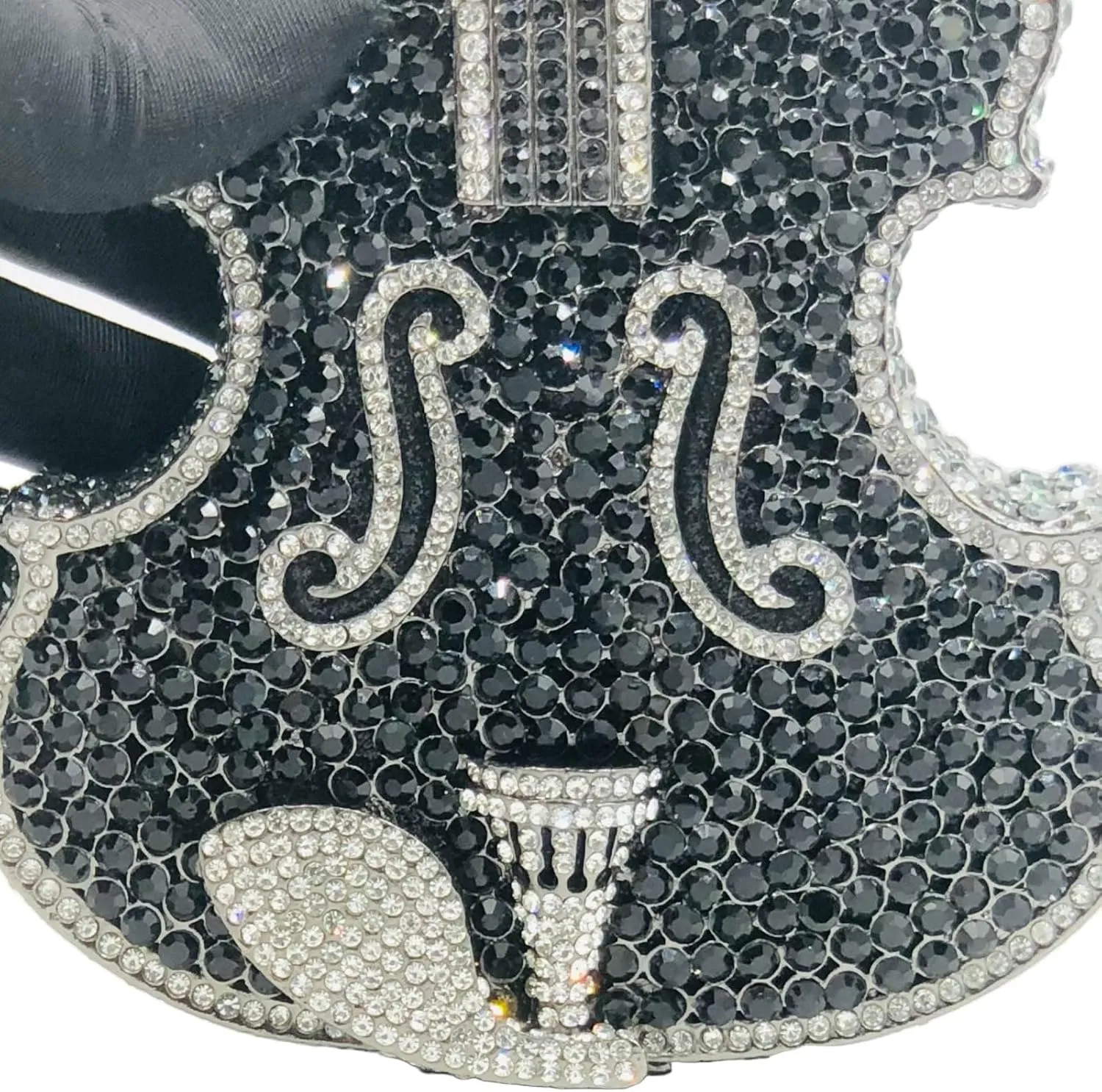 Violin Crystal Clutch Bag Women Novelty Evening Handbags Bridal Party Dinner Rhinestone Clutch Purse Wedding Bag,Mini