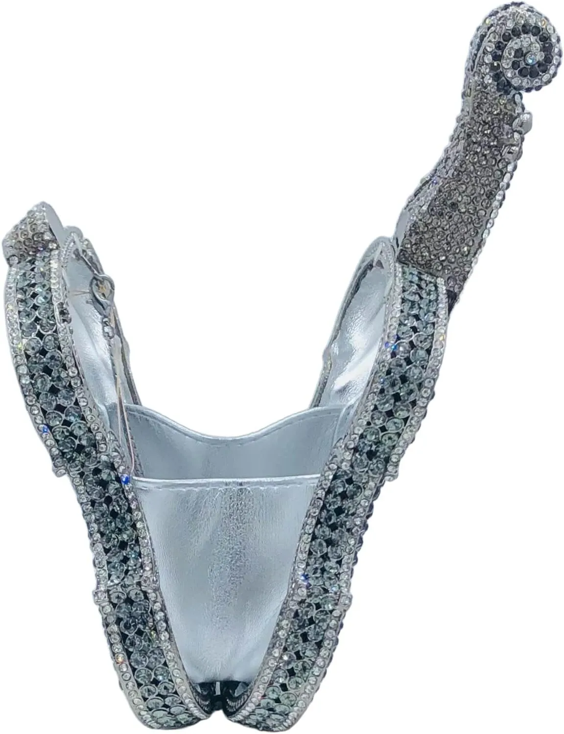 Violin Crystal Clutch Bag Women Novelty Evening Handbags Bridal Party Dinner Rhinestone Clutch Purse Wedding Bag,Mini