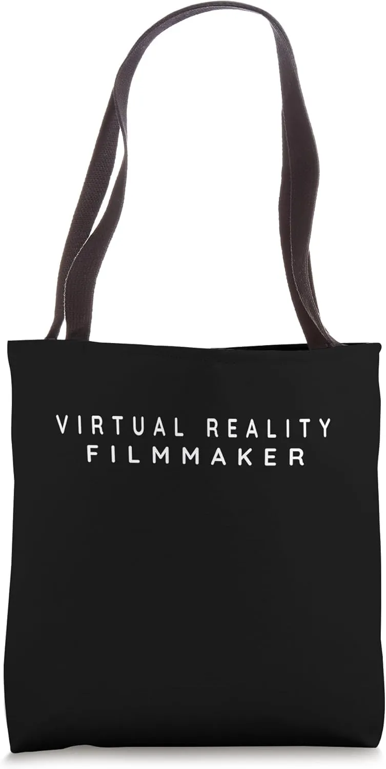 Virtual Reality Filmmaker Modern, Contemporary Font Tote Bag