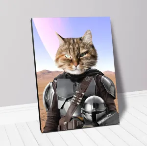 Wanderlorian - Mandalorian & Star Wars Inspired Custom Pet Portrait Canvas