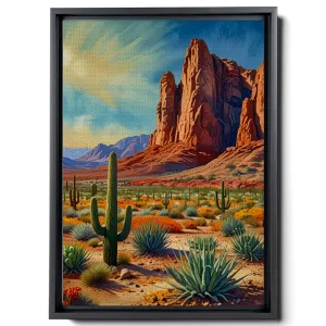 Watercolor Desert Wall Art Print, Desert Art Print, Southwestern Desert Landscape Print, Cactus Wall Art, Cactus Print, Southwest Decor, Art Prints, Print