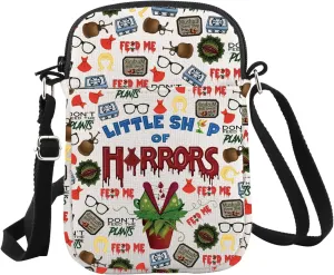 WCGXKO Scary Movie Gift Little Shop Horror Movie Inspired Crossbody Bag for Horror movie Lover