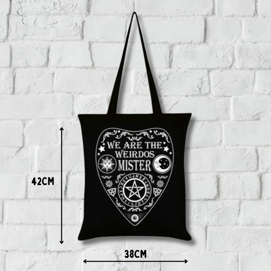 We Are The Weirdos Mister Ouija Black Tote Bag