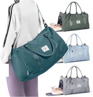 Weekender Duffel Bags for Women Men, Travel Totes Bag for Airplane, Cute Sports Gym Dance Overnight Luggage Bag with Wet Pocket Shoe Compartment, Carry On Hospital Bag for Labor and Delivery