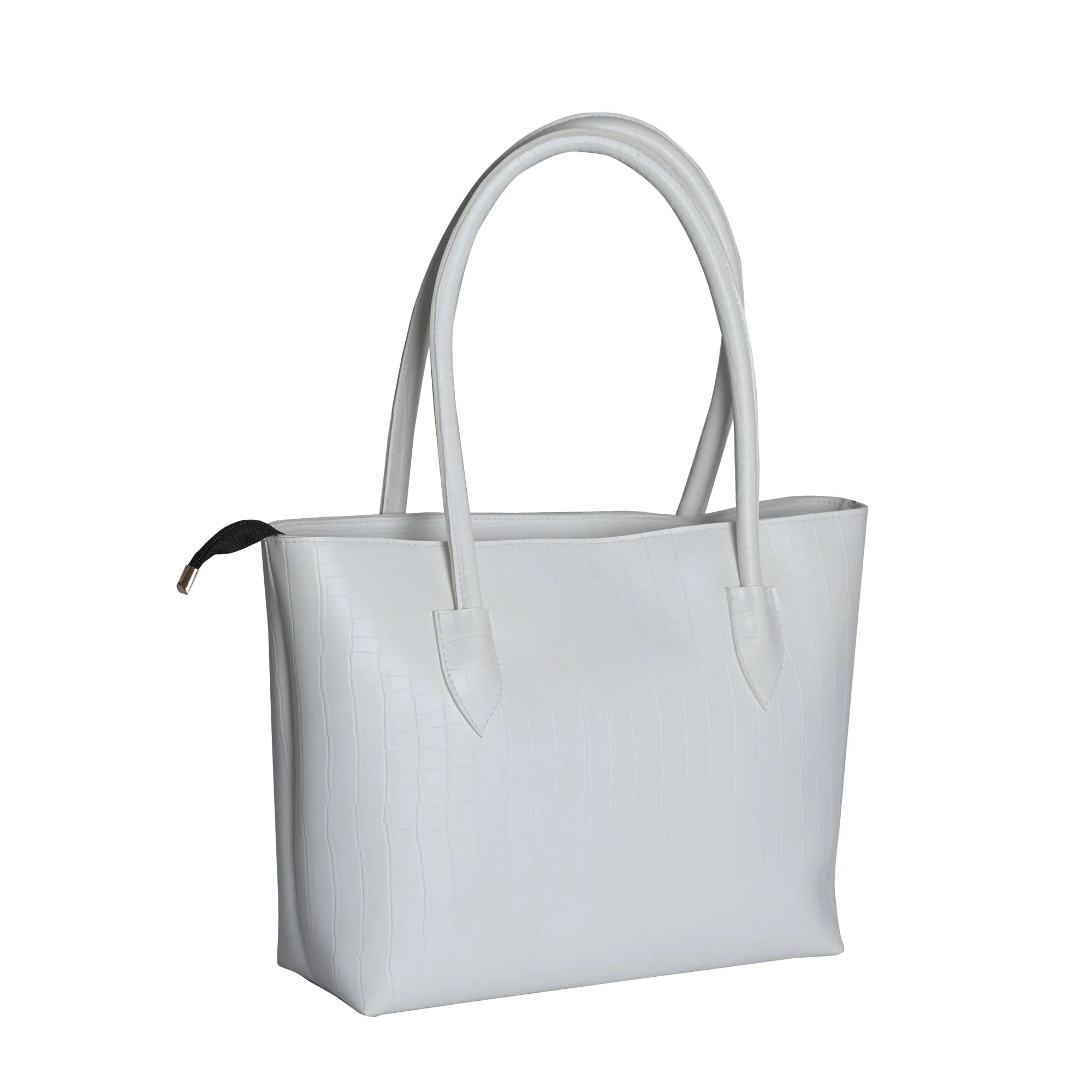 White Belle Croc Tote Bag