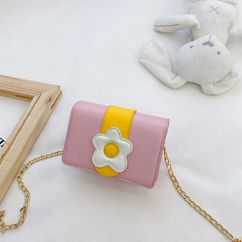 Wholesale Kids Bag Flower PU Leather Crossbody Bag JDC-SD-JiaQ097