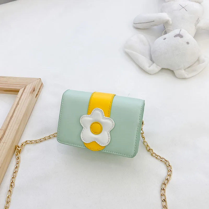 Wholesale Kids Bag Flower PU Leather Crossbody Bag JDC-SD-JiaQ097