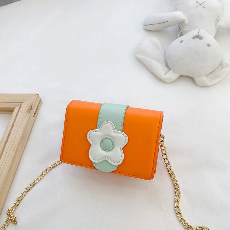Wholesale Kids Bag Flower PU Leather Crossbody Bag JDC-SD-JiaQ097
