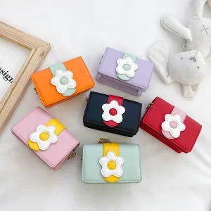 Wholesale Kids Bag Flower PU Leather Crossbody Bag JDC-SD-JiaQ097