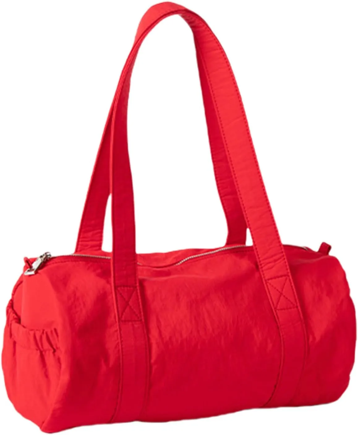 Women Aesthetic Nylon Shoulder Bag Korean Styles Casual Multipurpose Commuters Student Cylinder Underarm Handbag Purse Shoulder Handbag