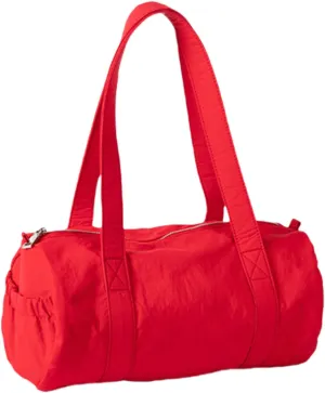Women Aesthetic Nylon Shoulder Bag Korean Styles Casual Multipurpose Commuters Student Cylinder Underarm Handbag Purse Shoulder Handbag