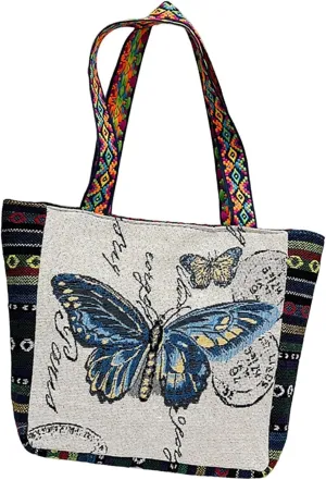 Women’ Design Shoulder Bag for Casual Travel and Work Butterfly