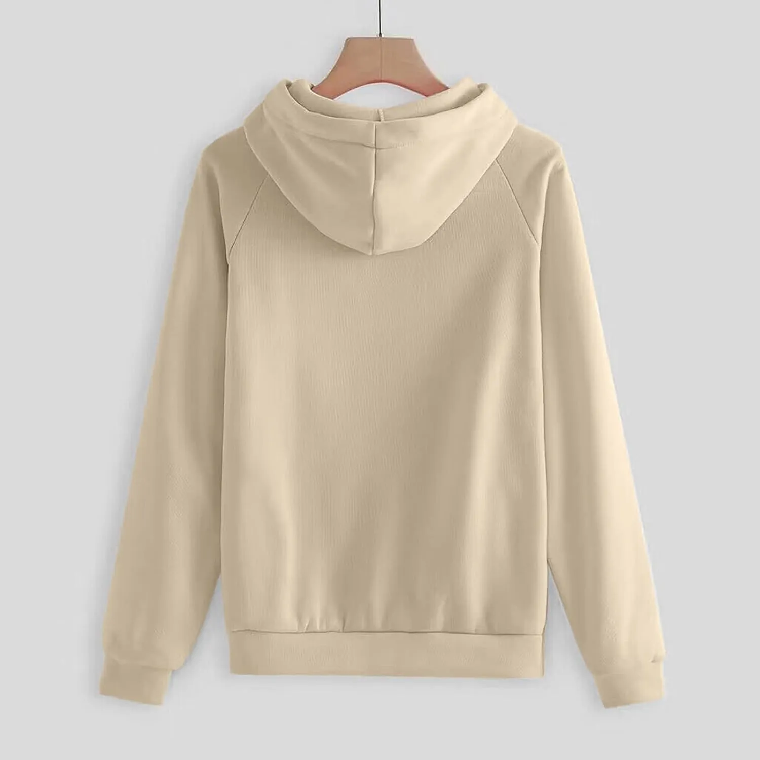 Women's Casual Solid Hooded Drawstring Loose Long Sleeve Sweatshirt Tops And Long Pants Set Suits