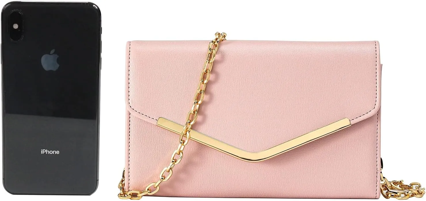 Women's Evening Bag ，Envelope Clutch Purse Handbag Detachable Chain Crossbody Bag for Women Wedding Party Shoulder Bag