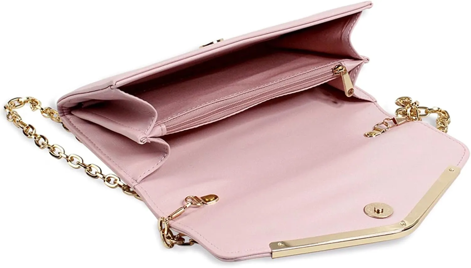 Women's Evening Bag ，Envelope Clutch Purse Handbag Detachable Chain Crossbody Bag for Women Wedding Party Shoulder Bag