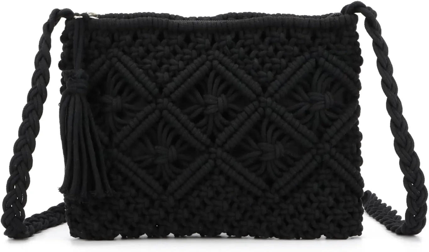 Women’s Handwoven Crossbody Purse Summer Beach Clutch Purses Woven Handmade Shoulder Handbag