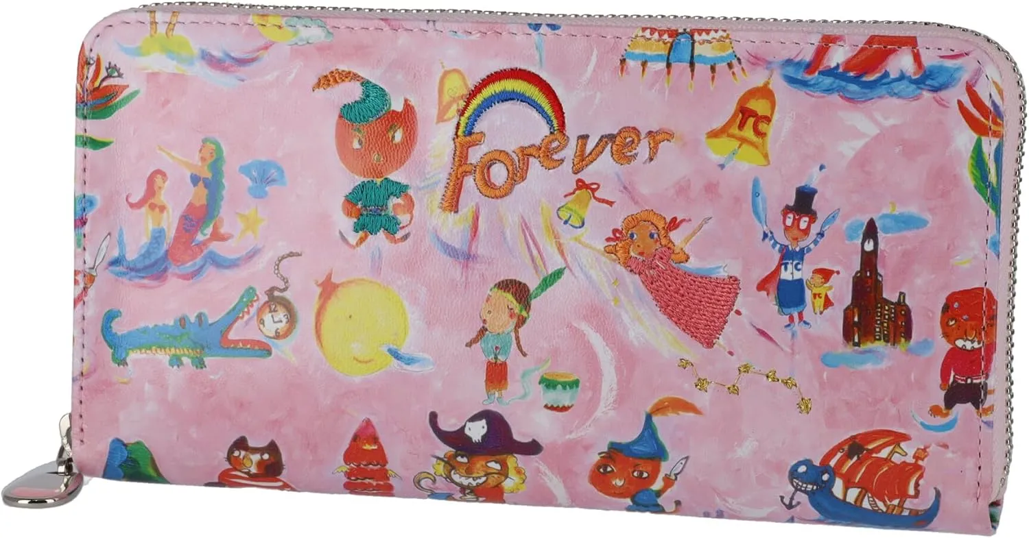 Women's Merchen Pattern Rf Long Wallet