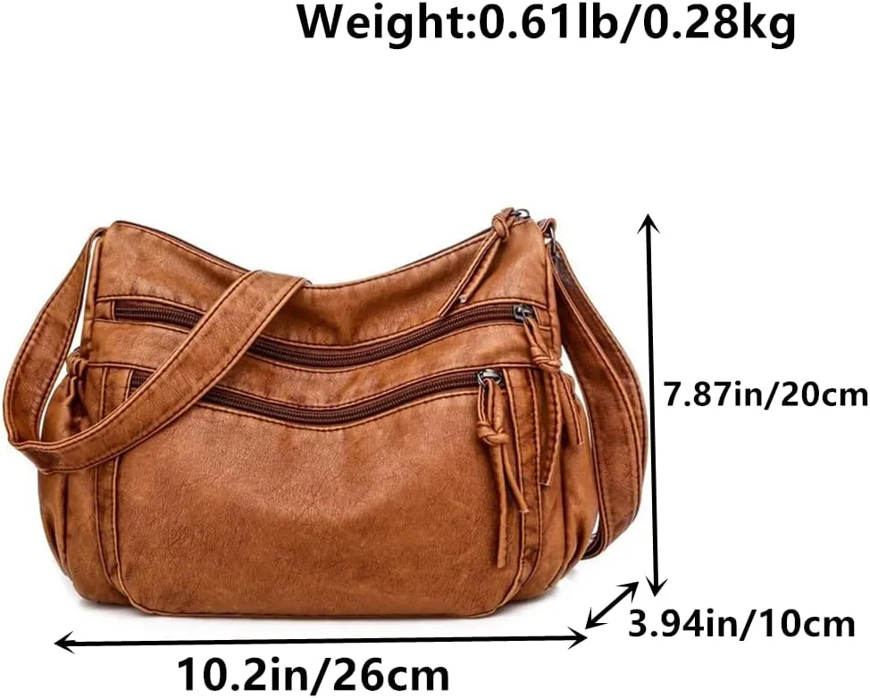 Women's Small Faux Leather Crossbody Bag Casual Shoulder Bag Solid Color Foldable Messenger bag Coin Purse