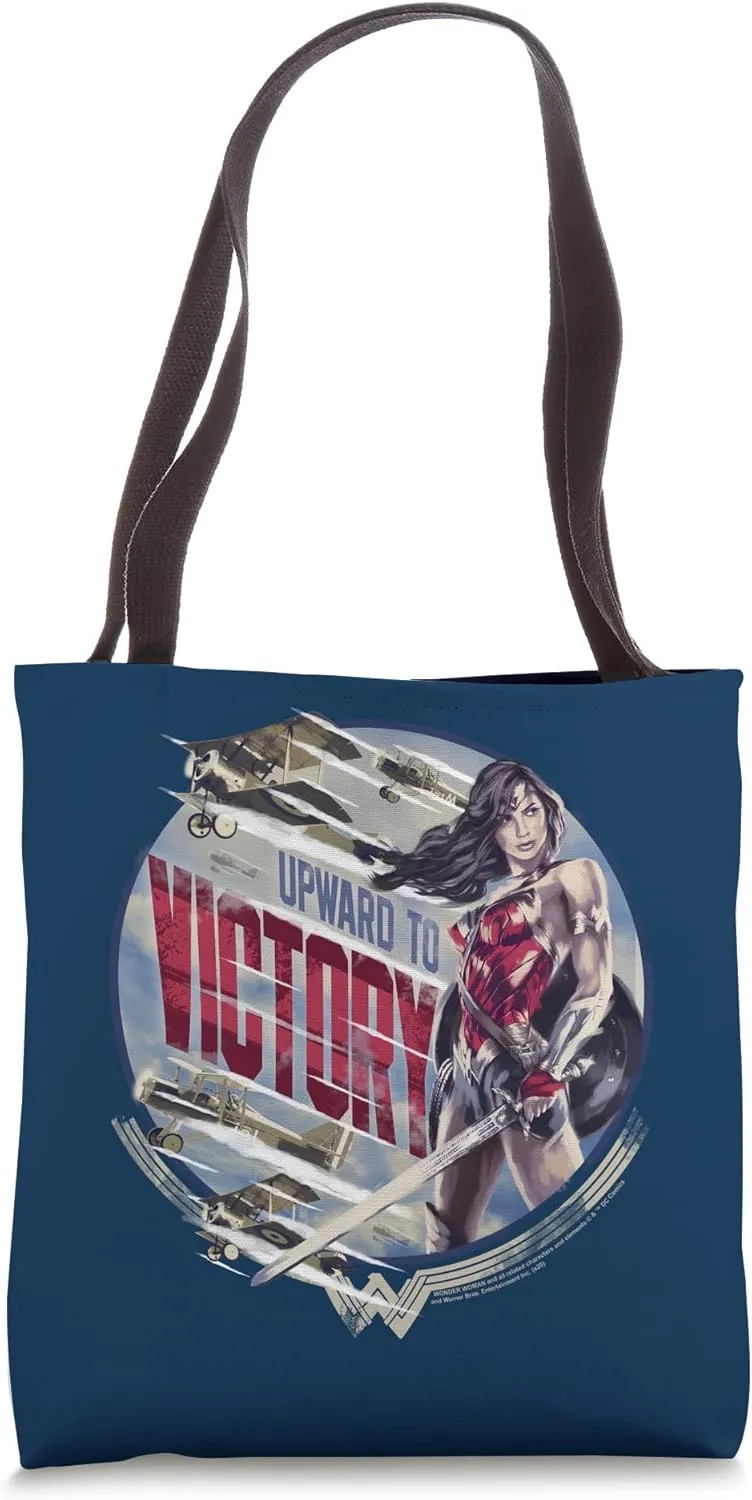 Wonder Woman Movie Upward To Victory Tote Bag