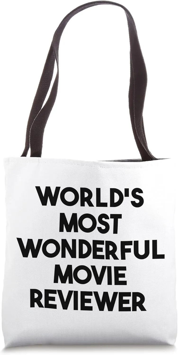 World's Most Wonderful Movie Reviewer Tote Bag
