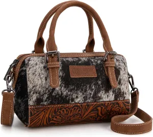 Wrangler Cowhide Crossbody Bags for Women Western Designer Top-handle Handbags