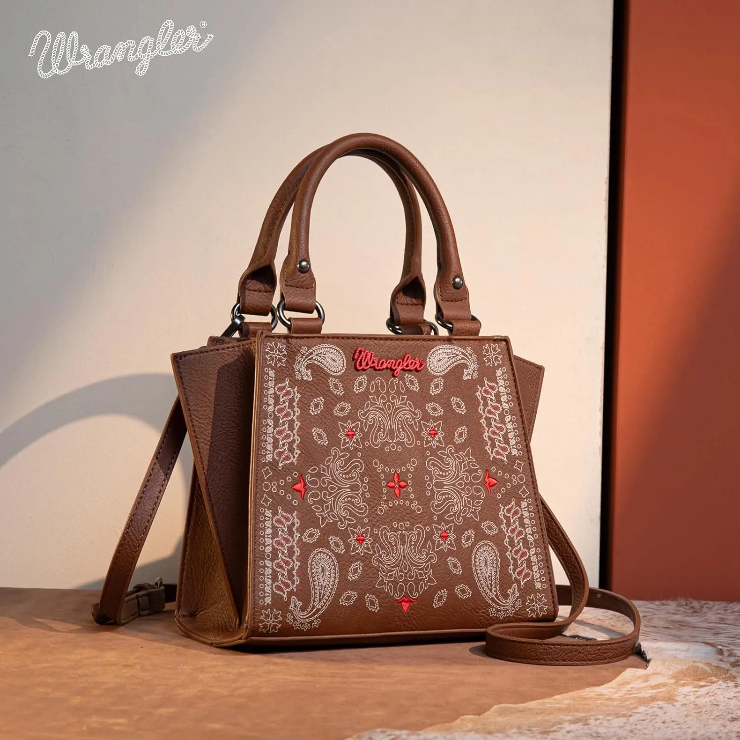 Wrangler Purses for Women, Cute Tote Bags Western Designer Top-handle Handbags