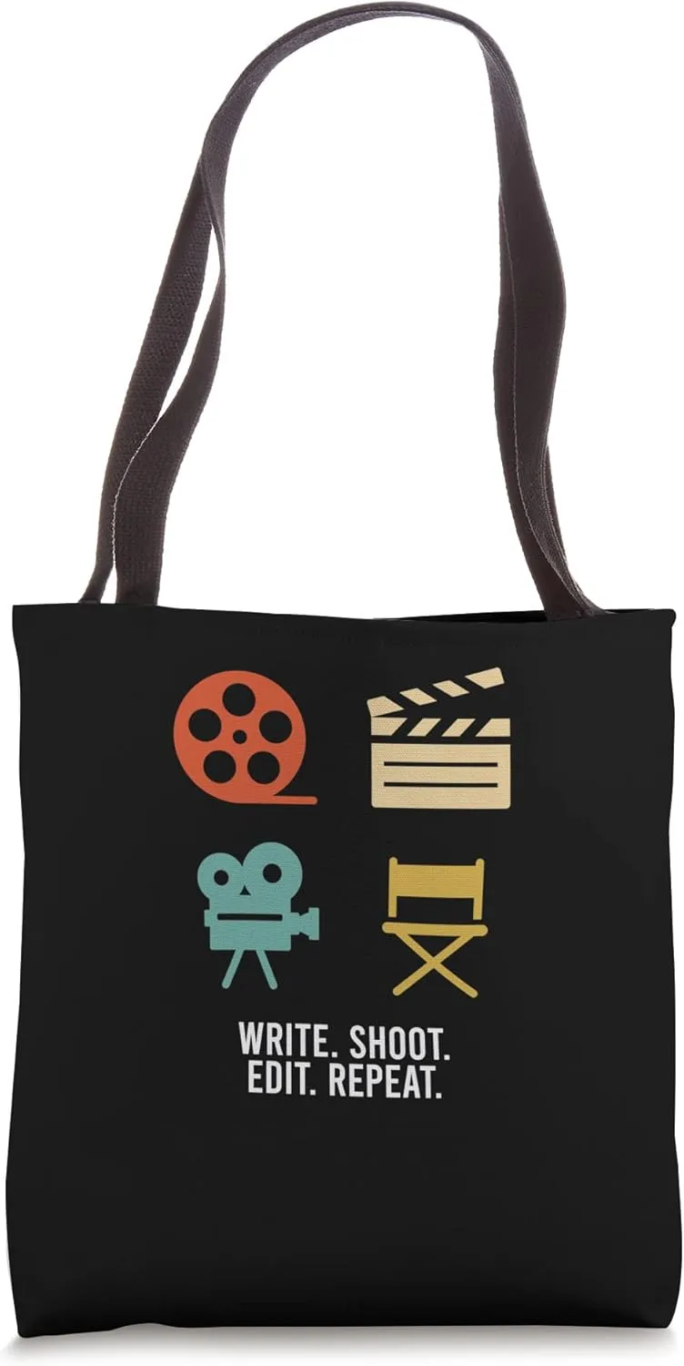 Write Shoot Edit Repeat Film Maker Classic Filmmaking Tote Bag