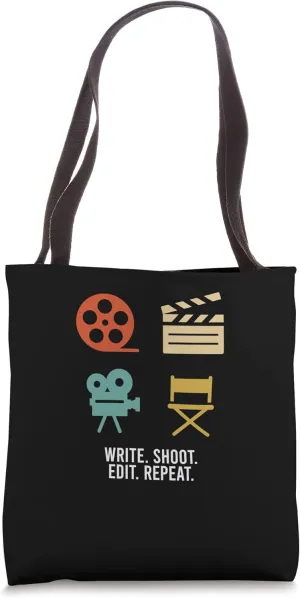 Write Shoot Edit Repeat Film Maker Classic Filmmaking Tote Bag