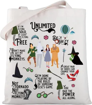 WSNANG Movie Inspired Gift Movie Themed Tote Bag Movie Character Canvas Shopping Bag Ruby Fans Gift