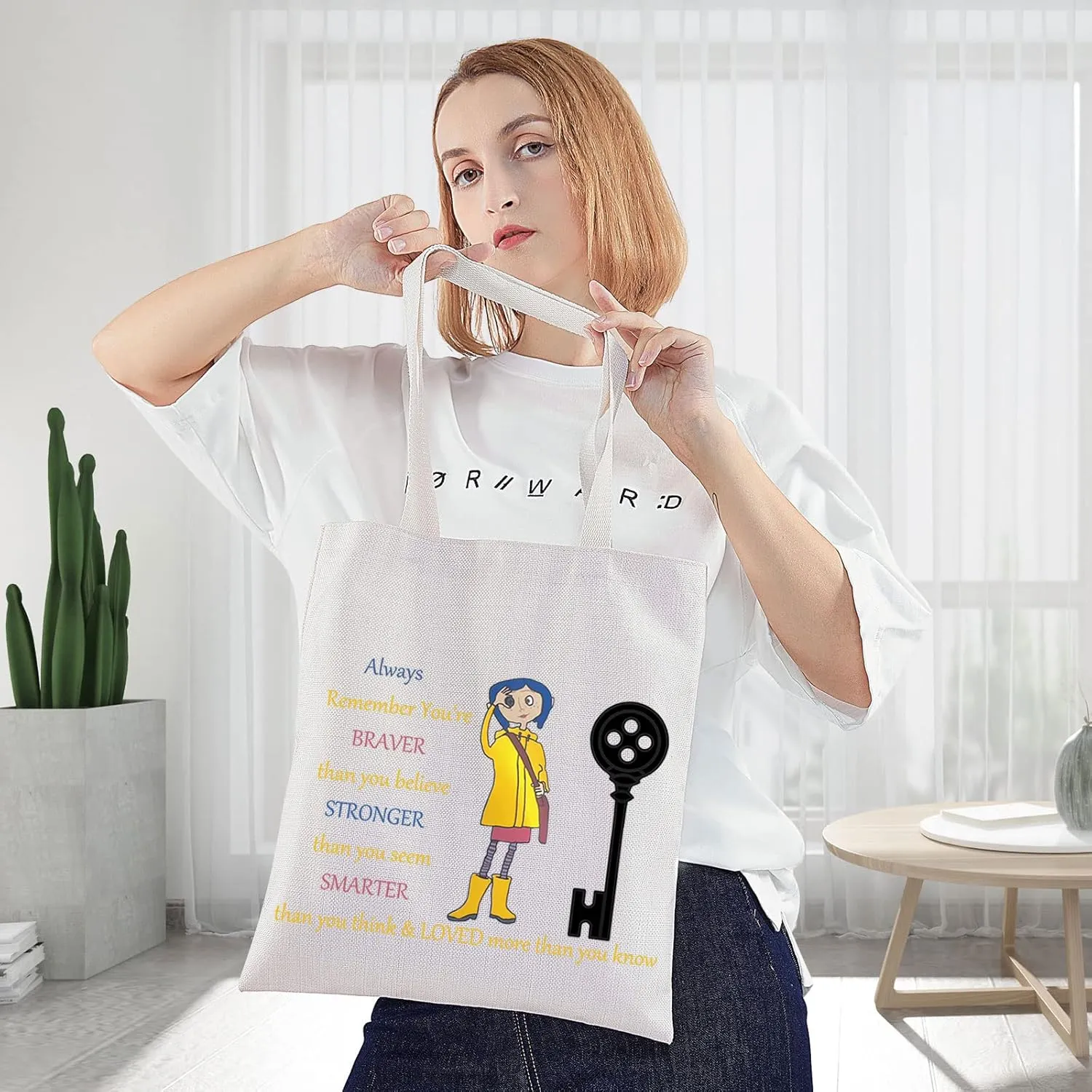 WZMPA Cartoon Movie Cosmetic Bag Movie Fans Gift You Are Braver Stronger Smarter Than You Think Cartoons Makeup Zipper Pouch Bag For Movie Fans