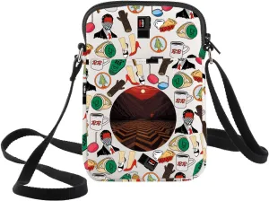 WZMPA Dale Cooper Fans Crossbody Bag Movie Lover Gift Laura Palmer Shoulder Bag Horrible Movie Merch