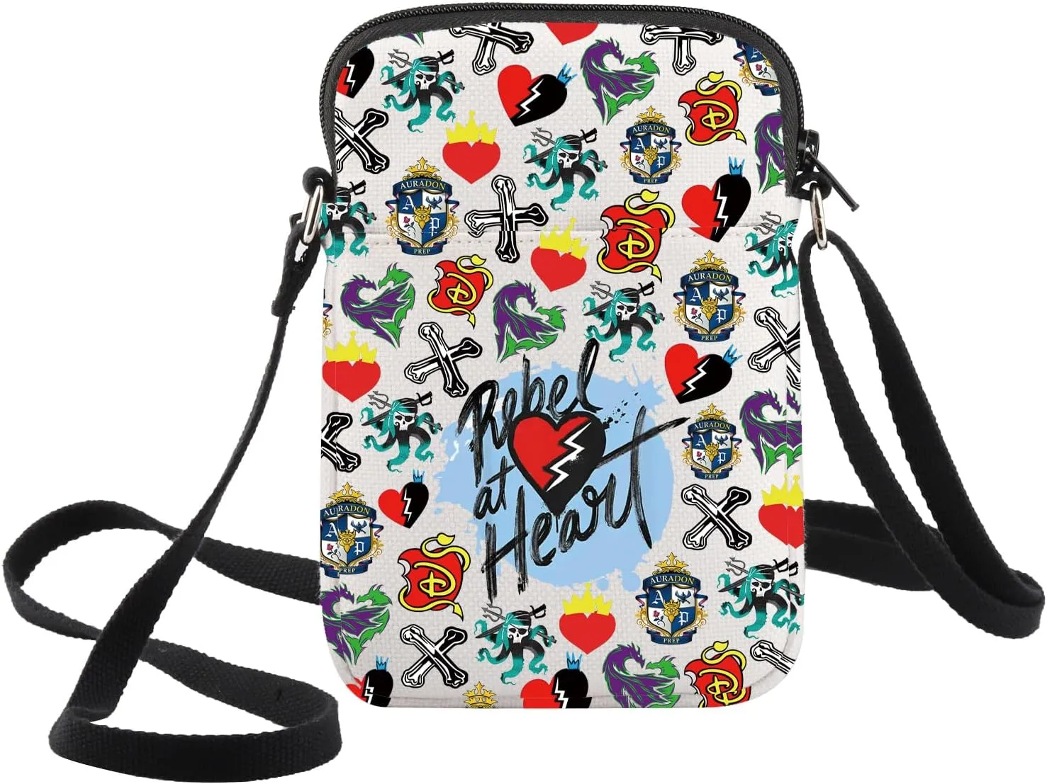 WZMPA Movie Crossbody Bag Jay ＆ Mal Fans Gift Evil Queen Shoulder Bag Villain Merchandise