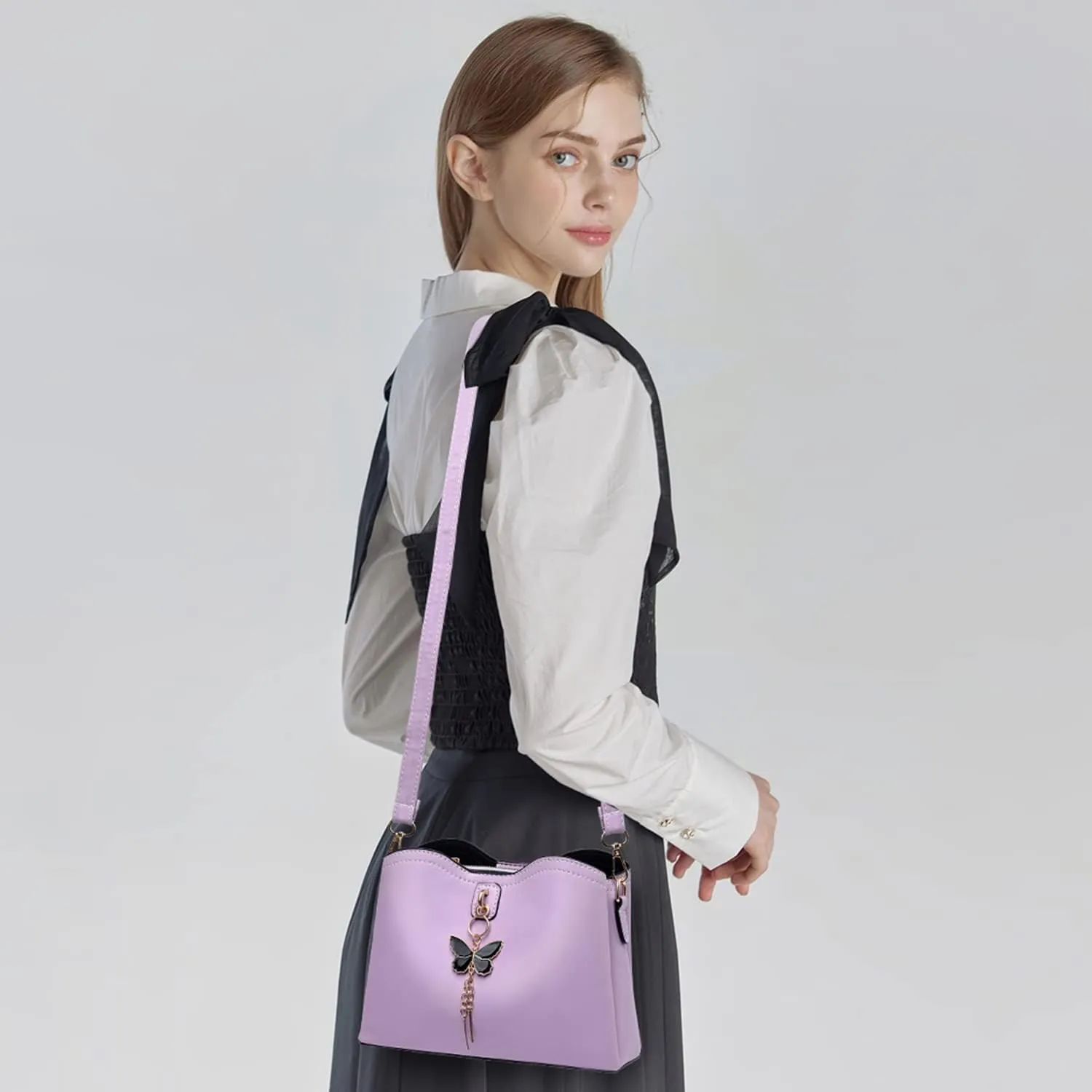 Xiaoyu Small Crossbody Bags for Women Fashion Purses for Teenage Girls Lightweight Handbags Shoulder Bag