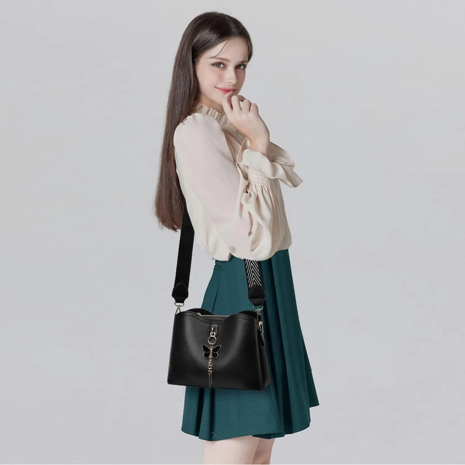 Xiaoyu Small Crossbody Bags for Women Fashion Purses for Teenage Girls Lightweight Handbags Shoulder Bag