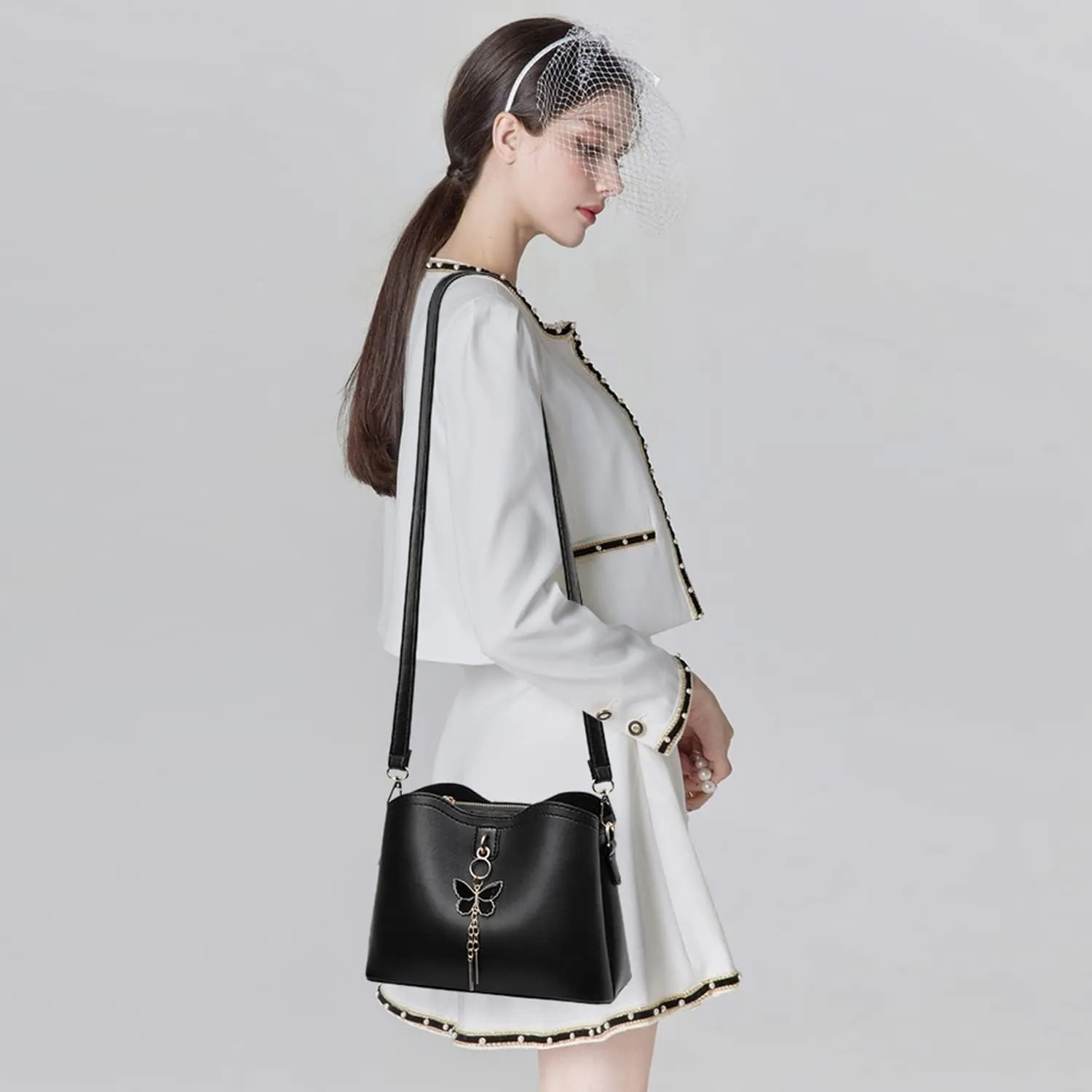 Xiaoyu Small Crossbody Bags for Women Fashion Purses for Teenage Girls Lightweight Handbags Shoulder Bag