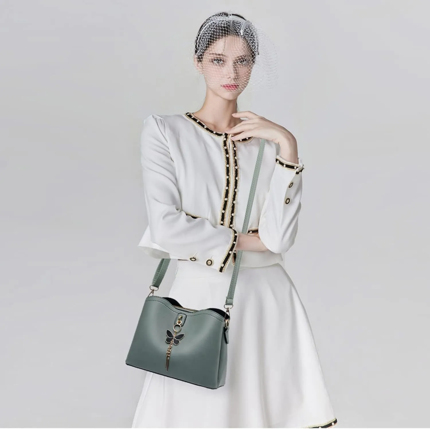 Xiaoyu Small Crossbody Bags for Women Fashion Purses for Teenage Girls Lightweight Handbags Shoulder Bag