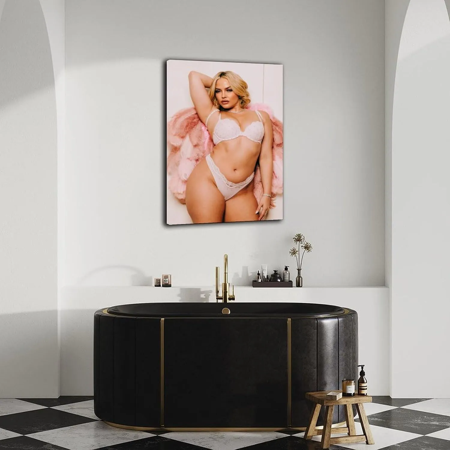 XNRYYU Star Alexis Texas Sexy Model Female Star Bikini Poster 4 Canvas Painting Wall Art Poster for Bedroom Living Room Decor 16x24inch(40x60cm) Frame-style