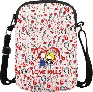 XYANFA Horror Movie Crossbody Bag Lovers Gift Horror Doll Gift Horror Movie Gift For Women Handbag