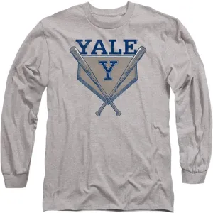 Yale University Official Baseball Diamond Unisex Adult Long-Sleeve T Shirt