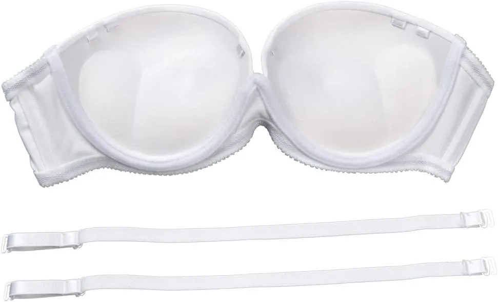 YBCG Push up Strapless Convertible Multiway Thick Padded Underwire Supportive Bra for Women's Wedding