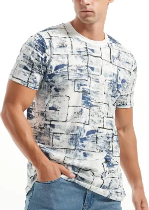 YININF Mens Hipster Hip Hop Short Sleeve Print T-Shirt Shirts Men