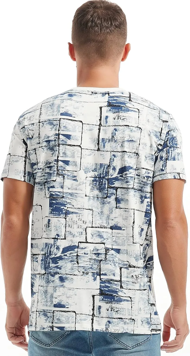 YININF Mens Hipster Hip Hop Short Sleeve Print T-Shirt Shirts Men